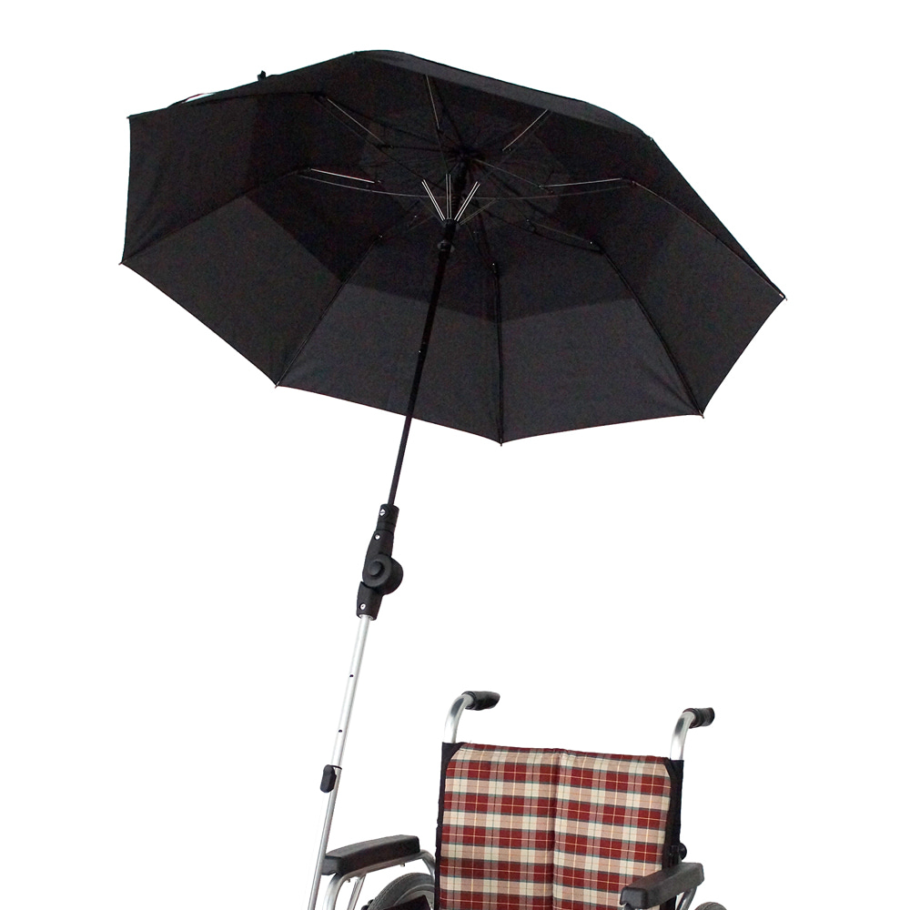 휠체어용 프리미엄 양산&amp;우산(원버튼 접이식)